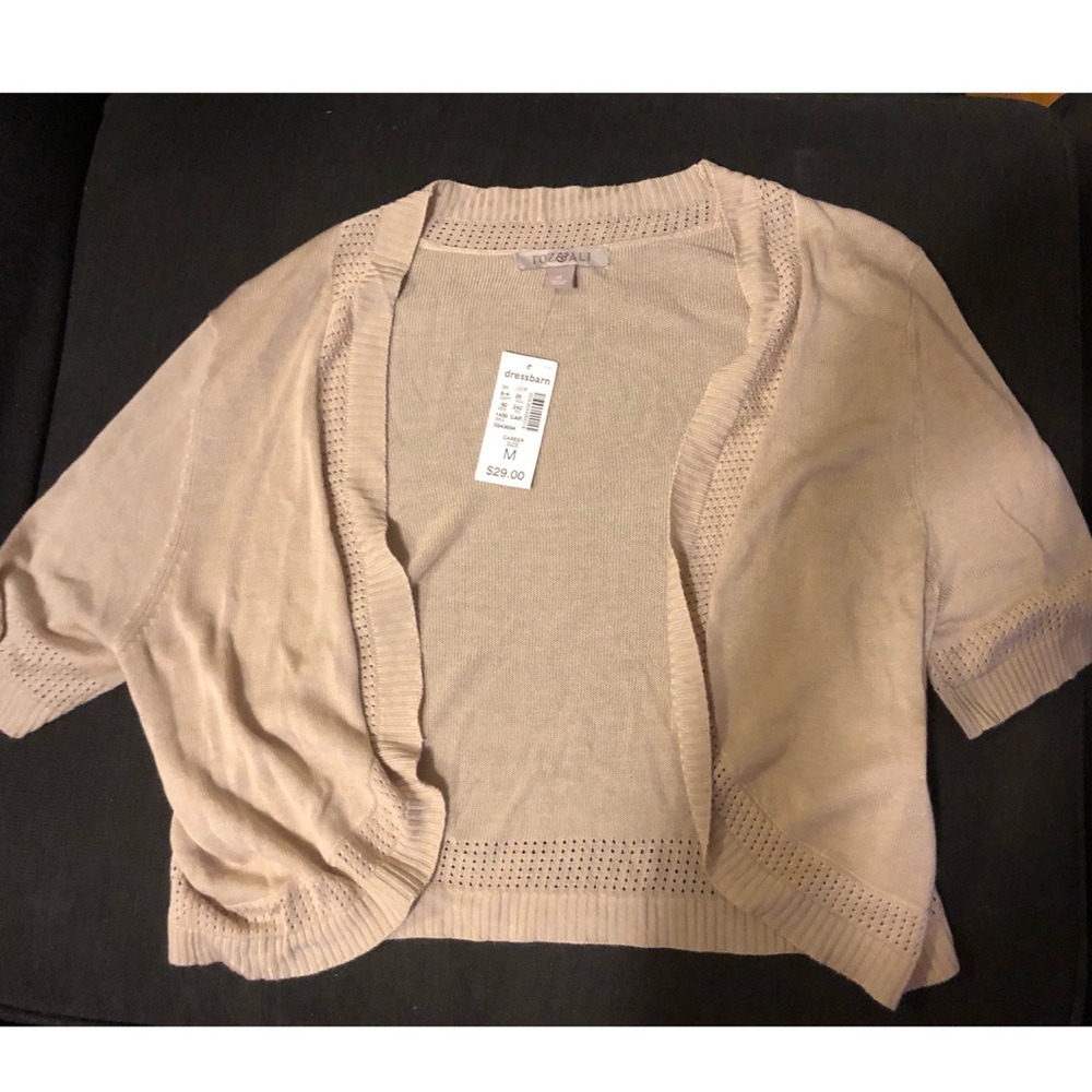 Tan Short Sleeved Sweater